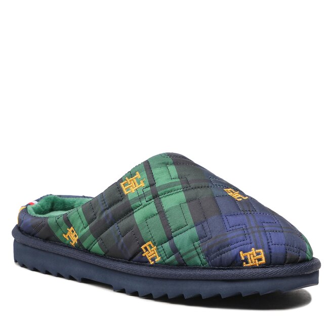 Tommy Hilfiger Chaussons Tommy Hilfiger Quilted Home Slipper Blackwatch FW0FW06913 Blackwatch Check 0G5