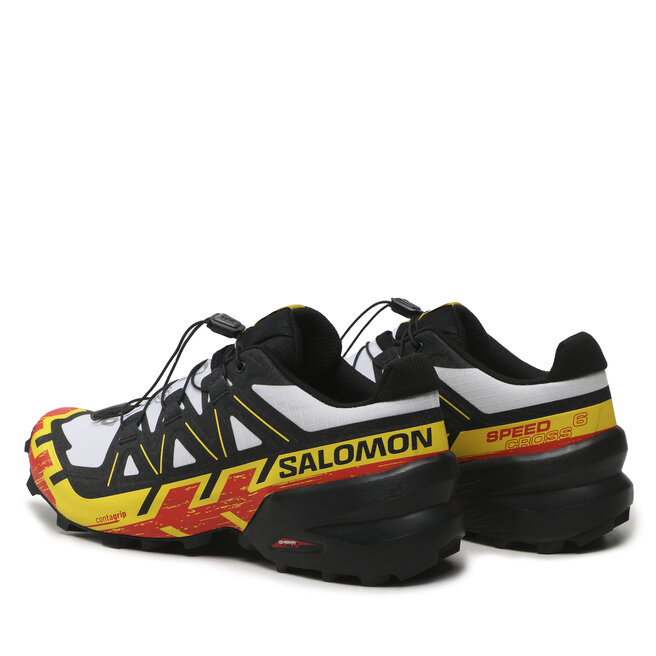 Salomon Обувки Salomon Speedcross 6 417378 27 V0 White/Black/Empire Yellow