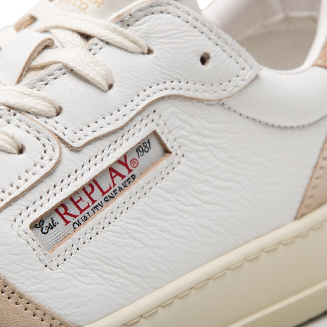 Sneakersy Replay Reload Suede GMZ3R.000.C0004L Biały | eobuwie.com.pl