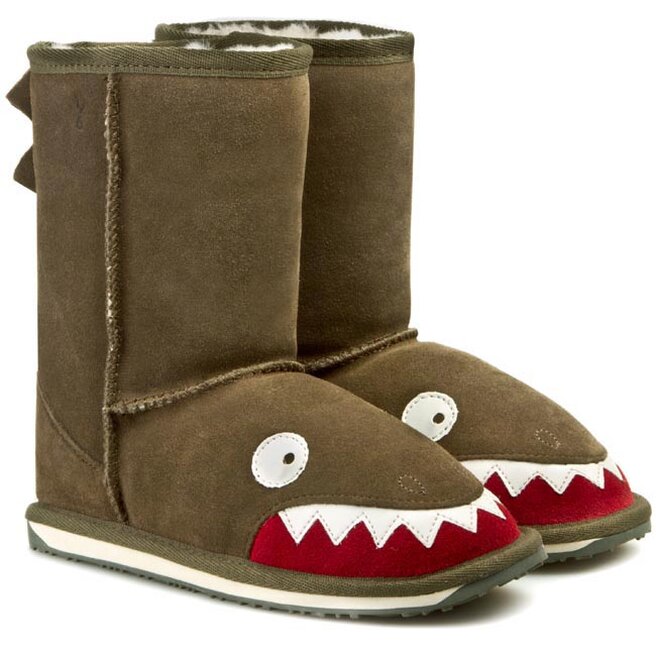 Boty EMU Australia Little Creatures Croc J10588 Olive eobuv.cz