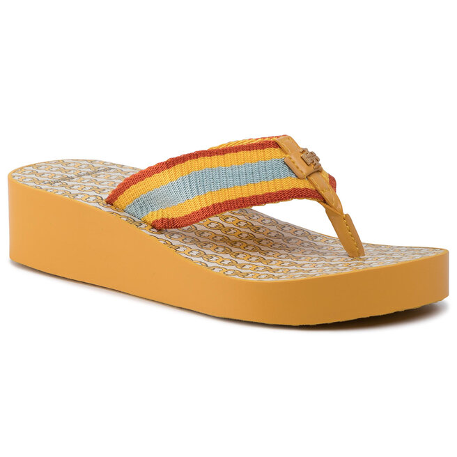 Tory burch gemini link wedge flip flop sales