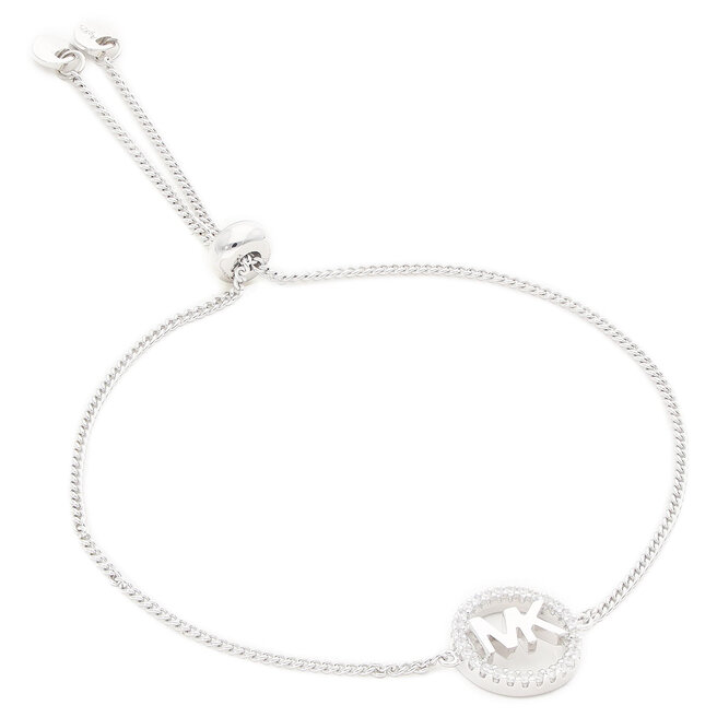 Bransoletka Michael Kors Logo Circle Slider - Srebrny