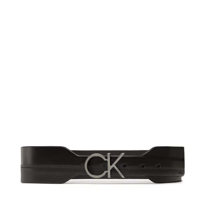 Pasek Damski Calvin Klein Re-Lock Mix Waist Belt 50Mm - Czarny