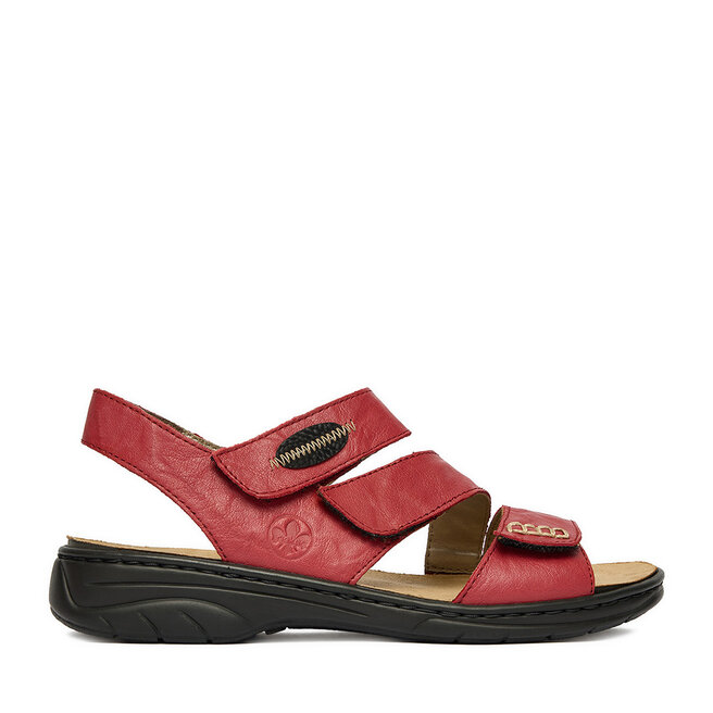 Sandały Rieker CEO-64573-33 Czerwony - kobiece