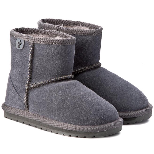 EMU Australia Topánky EMU Australia Wallaby Mini K10103 Charcoal/Anthracite