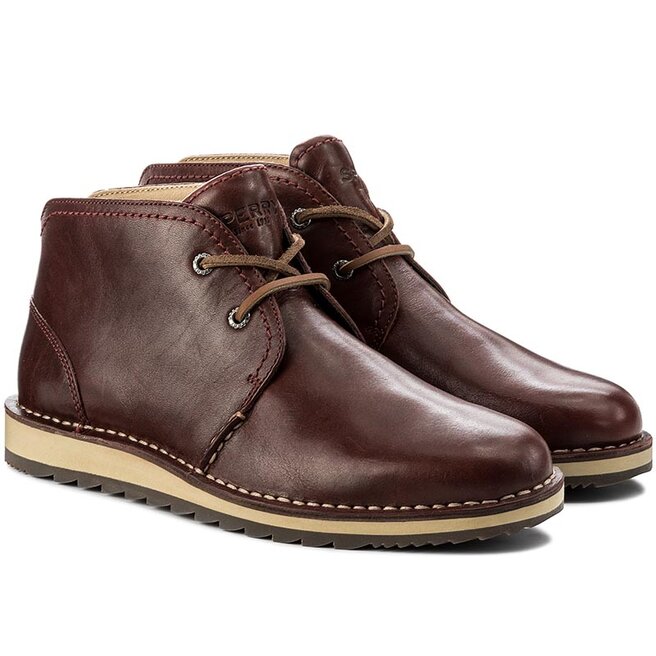Botines planos Sperry STS14186 Burgundy zapatos.es