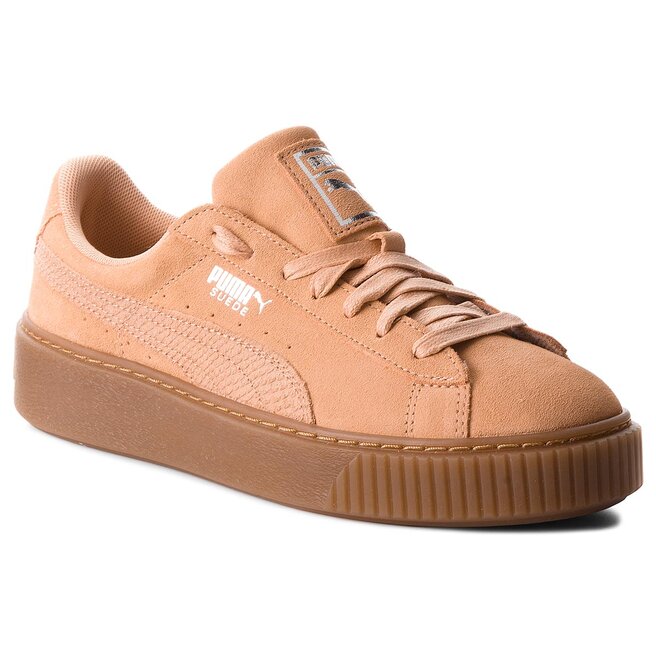 Puma Suede Platform Animal 365109 Dusty Coral Puma Silver