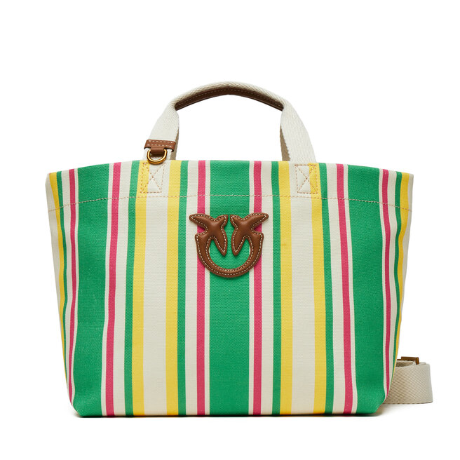 Torebka PINKO Shopping Bag Medium PE 25 PLTT 104753 - Zielony