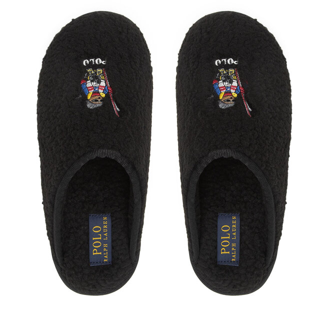 Polo Ralph Lauren Papucs Polo Ralph Lauren Kayleigh Scuff II Bear RF103880 Black