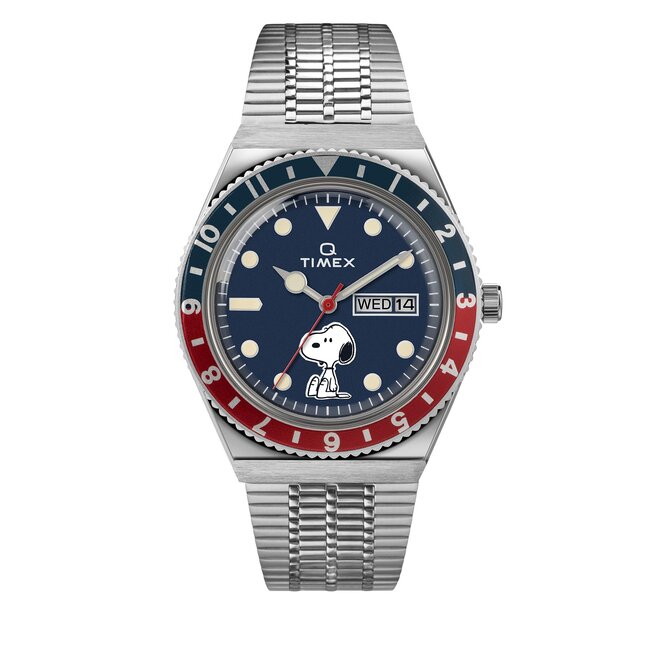 Timex Karóra Timex Reissue x Peanuts 70th Anniversary TW2U71300 Silver