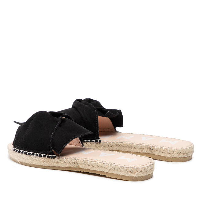 Manebi Espadrilles Manebi Sandals With Knot K 1.0 Black Soft Suede