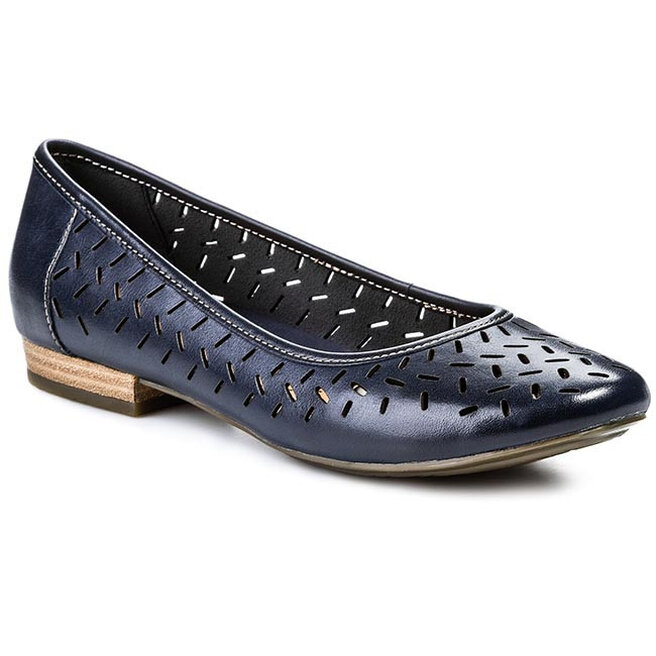 Ballerinas Clarks Henderson Silk 203576834 Navy Leather eschuhe