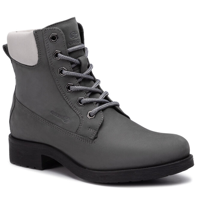 Trappers Geox D Rawelle B D946RB 032EK C0358 Dk Grey/Dk Grey 032EK imagine noua