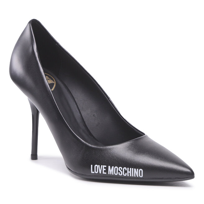 Pantofi cu toc subțire LOVE MOSCHINO JA10089G1GIE0000 Nero eleganți imagine noua gjx.ro
