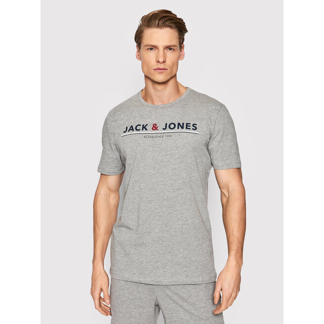 Jack&Jones Pižama Jack&Jones Mont 12205649 Light Grey Melange