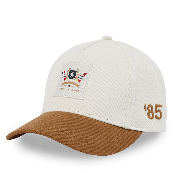 Czapka z daszkiem Tommy Hilfiger Th Seasonal Preppy Logo Cap - Écru