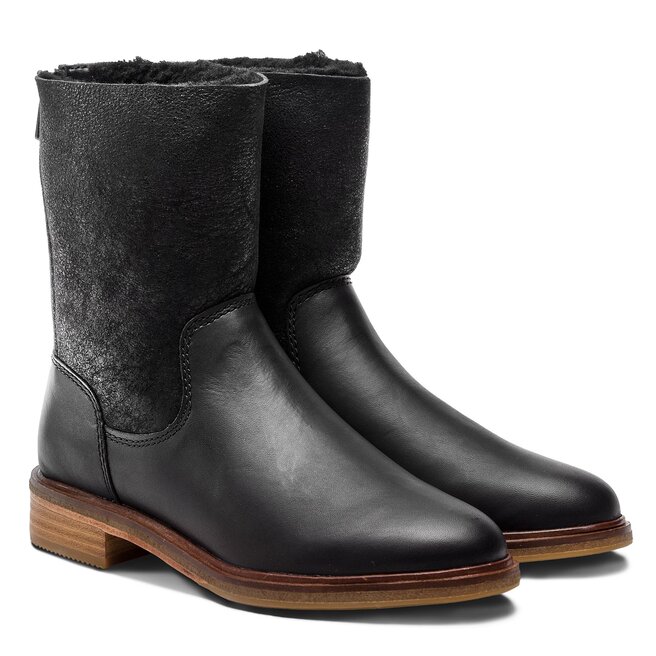 Botki Clarks Clarkdale Axel 261364164 Black Combi eobuwie .pl