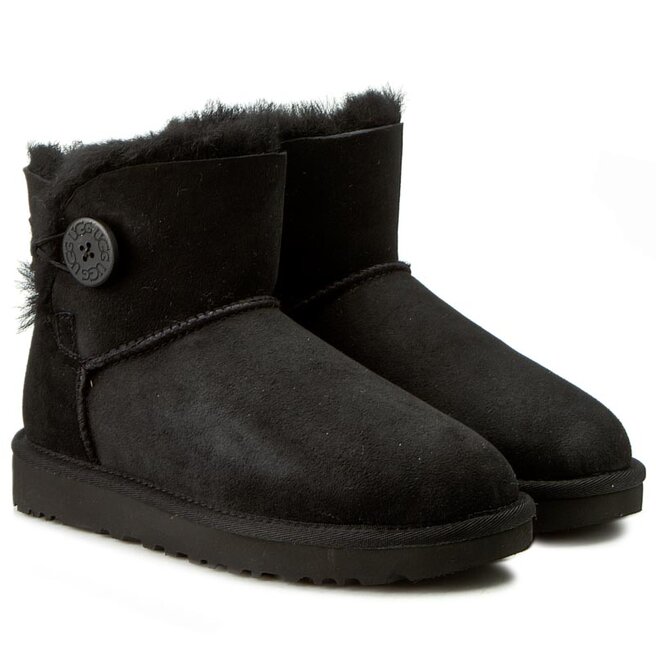 Ugg Pantofi Ugg W Mini Bailey Button II 1016422 W/Blk