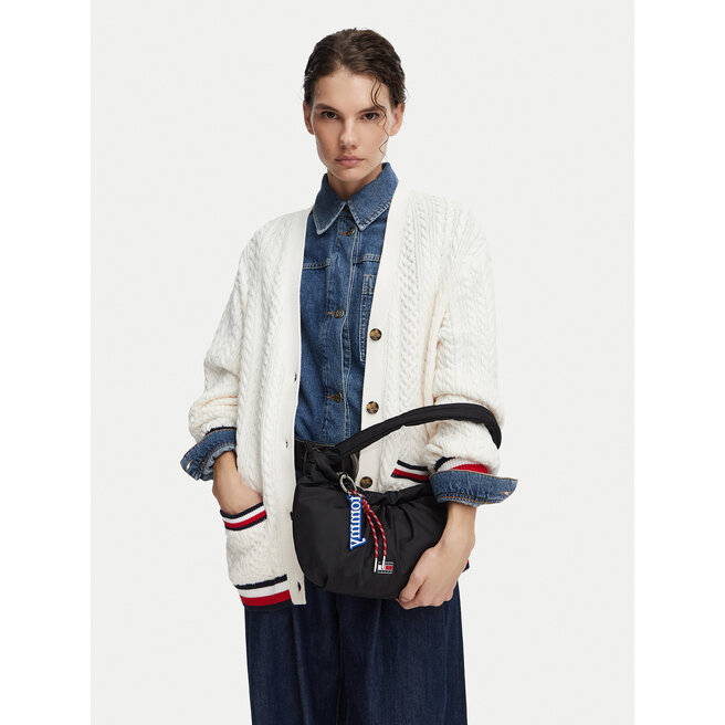 Torebka Tommy Jeans Tjw Icon Charms Shoulder Bag AW0AW18780 Czarny -