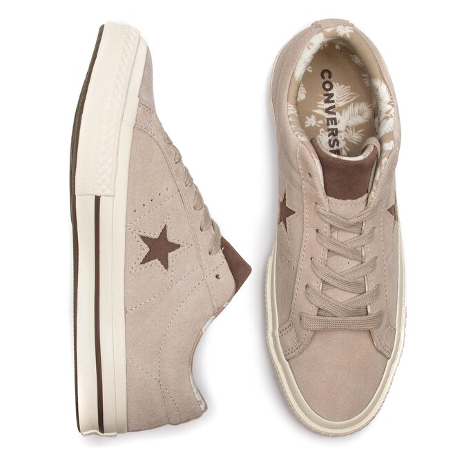 Tennis Converse One Star Ox 160586C Papyrus Dark Chocolate Egret