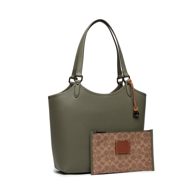 Coach Geantă Coach Pl Peb Ltr Day Tote C6337 V5/Army Green