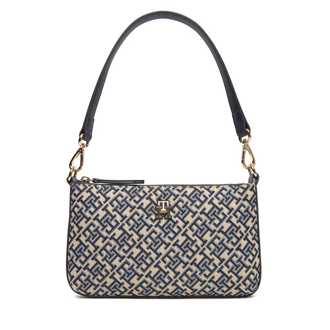 Torebka Tommy Hilfiger Th Jacquard Shoulder Pouch - Granatowy