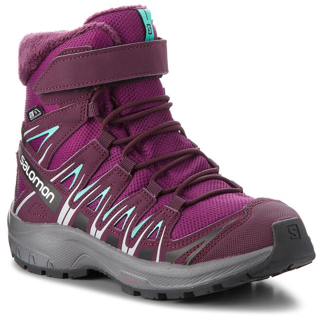 Botas de nieve Salomon Pro Ts Cswp J 406510 W0 Dark Purple/Potent Purple/Atlantis • Www.zapatos.es