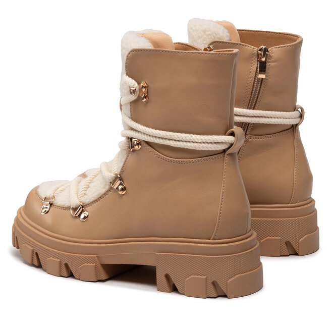 DeeZee Polokozačky DeeZee ZALL13107-24 Dark Beige
