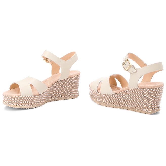 Sandales Clarks Akilah Eden 261309554 White Combi Leather