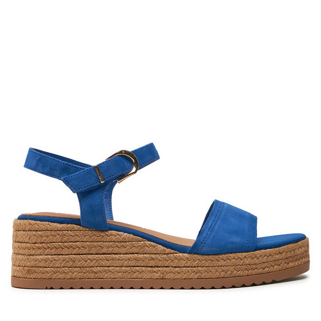 blaue sandalen tamaris