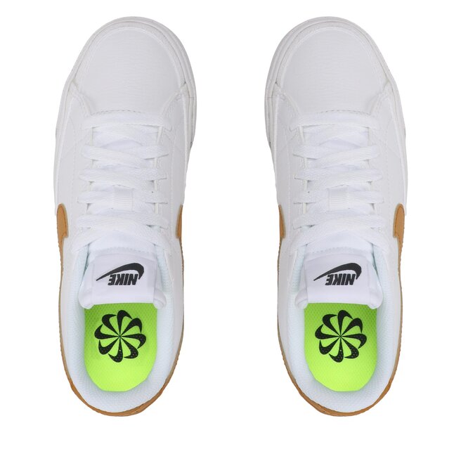 Nike Обувки Nike Court Legacy Nn DH3161 105 White/Gold Suede/Volt/Black