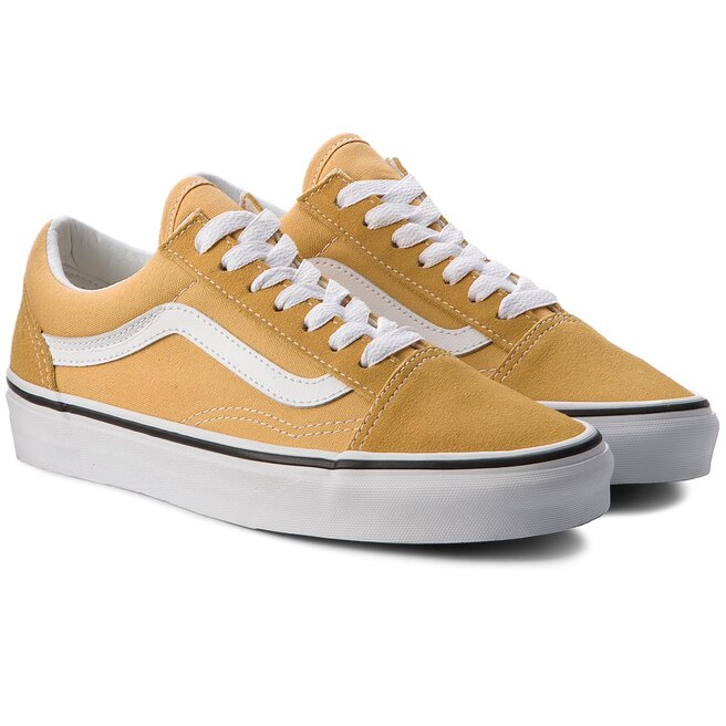 Vans old skool ochre & white skate shoes 2025