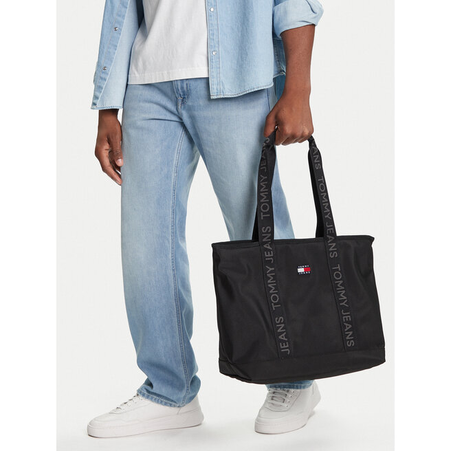 Torba sportowa Tommy Jeans Tjw Daily Tote AW0AW17567 Czarny -