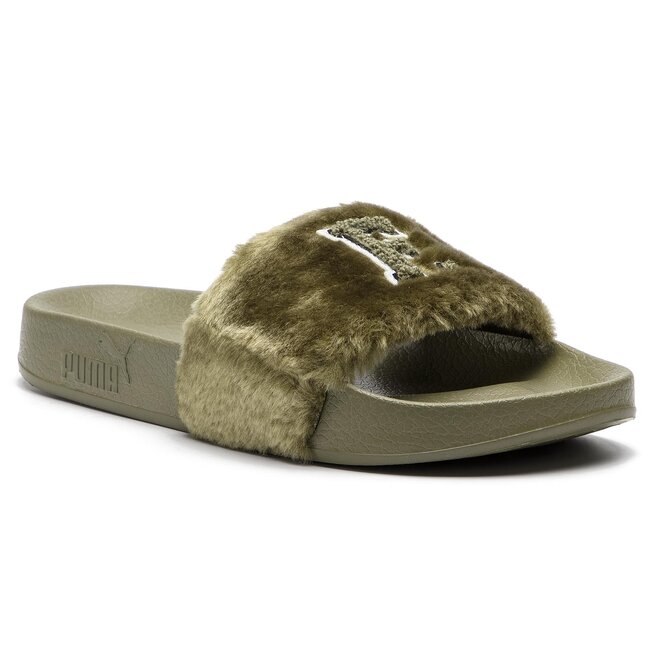 Puma fenty fur slide grau online