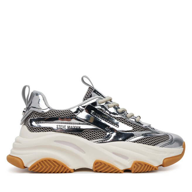 Sneakersy Steve Madden Possession-E - Srebrny
