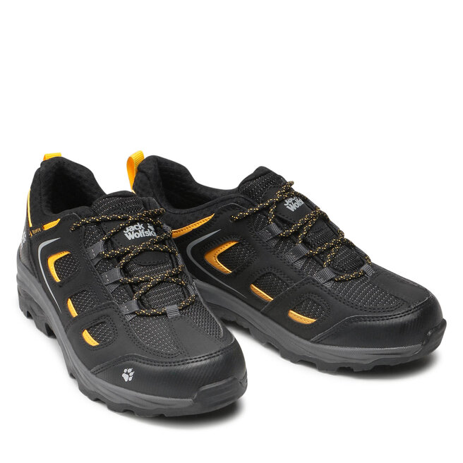 Jack Wolfskin Trekingová obuv Jack Wolfskin Vojo Texapore Low K 4042191 Black/Burly Yellow