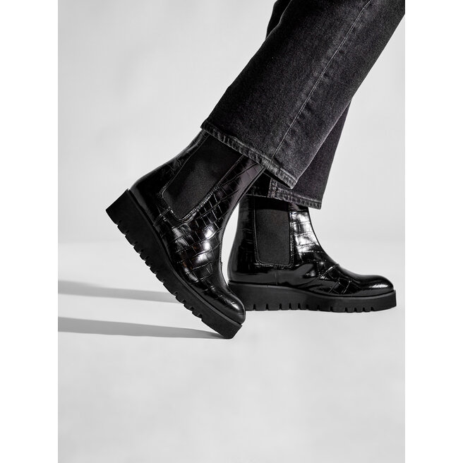 Solo Femme Bokacsizma Solo Femme 38809-12-L45/000-13-00 Fekete