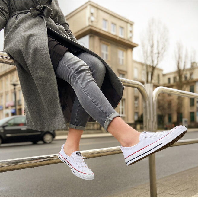 converse womens slip on white