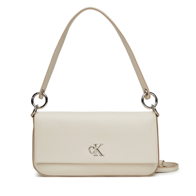 Torebka Calvin Klein Jeans Minimal Monogram Shoulder Pouch - Biały