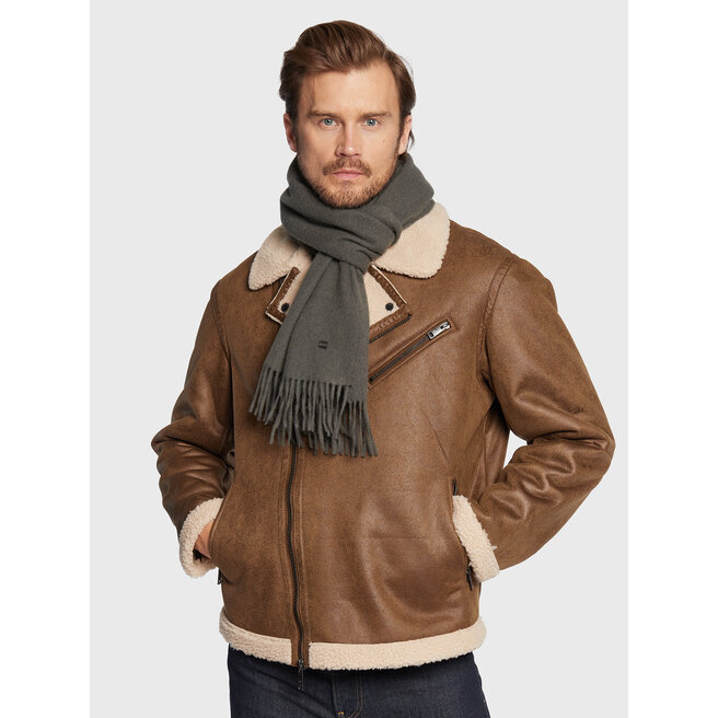 Szalik Tommy Hilfiger Elevated Plaque - Szary