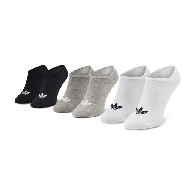 adidas 3 pares de calcetines cortos unisex adidas Trefoil Liner FT8524 White/Black