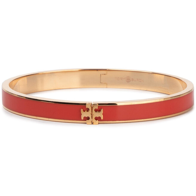 Br ar Tory Burch Kira Enamel Hinged Bracelet 57832 Tory Gold