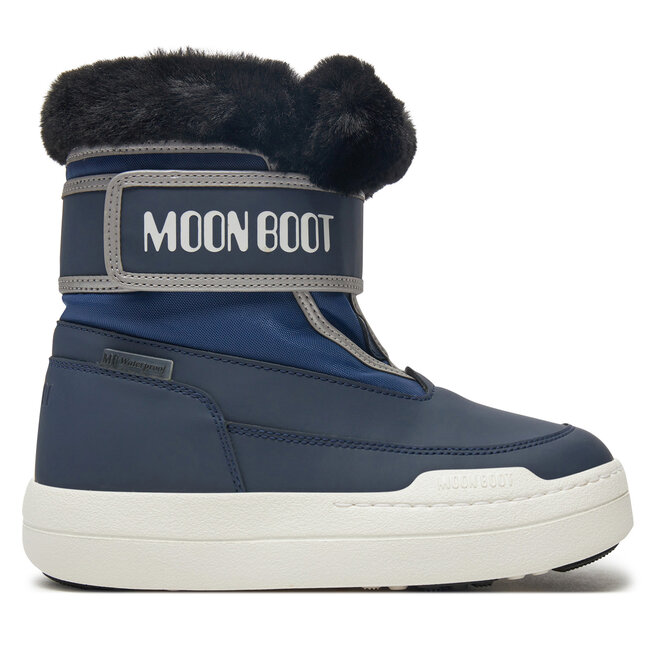 Śniegowce Moon Boot Junior Park Strap - Granatowy
