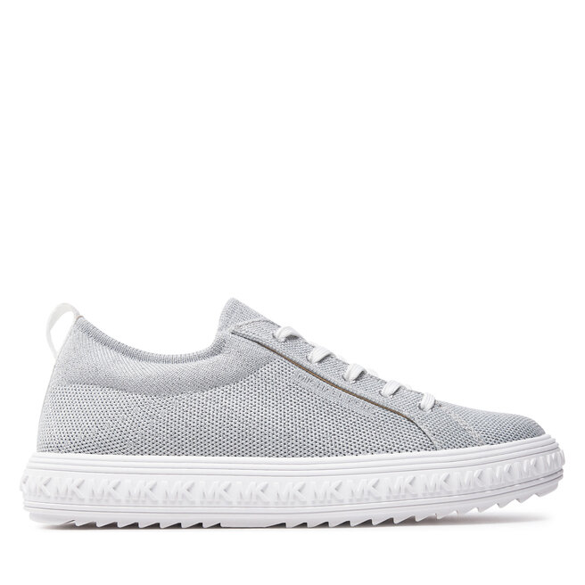 Sneakersy MICHAEL Michael Kors Grove Metallic - Srebrny
