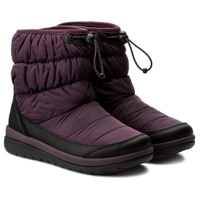 Vinterskor Clarks Cabrini Bay 261286564 Aubergine eskor