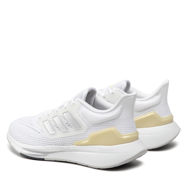 adidas Pantofi adidas Eq21 Run GZ0591 Cloud White/ Matte Silver/Sandy Beige Met