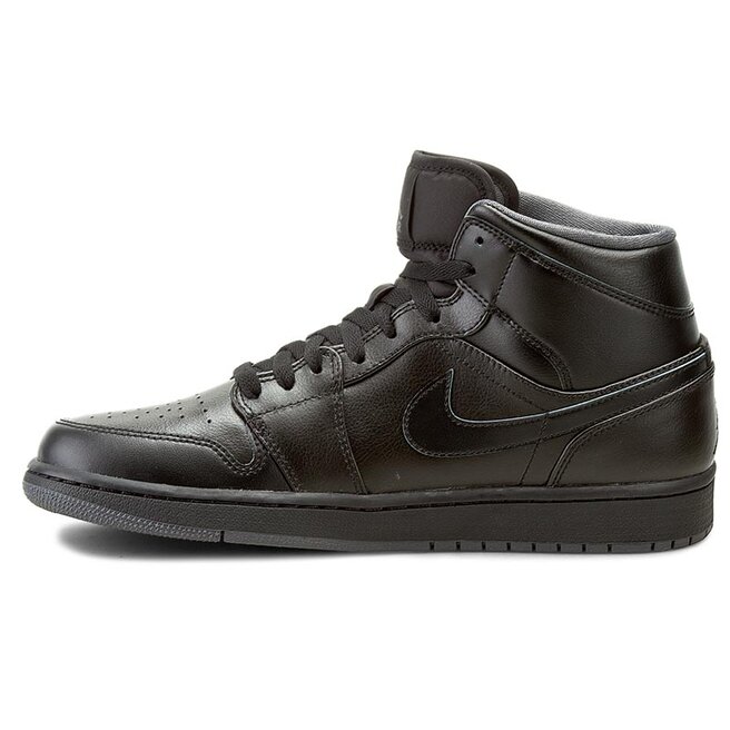 air jordan mid 1 all black