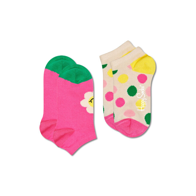 Σετ κοντές κάλτσες παιδικές 2 τεμαχίων Happy Socks KSMD023300 Έγχρωμο