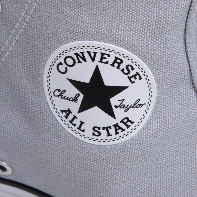 Sneakers Converse Ctas Hi 166705C Wolf Grey • Www.chaussures.fr