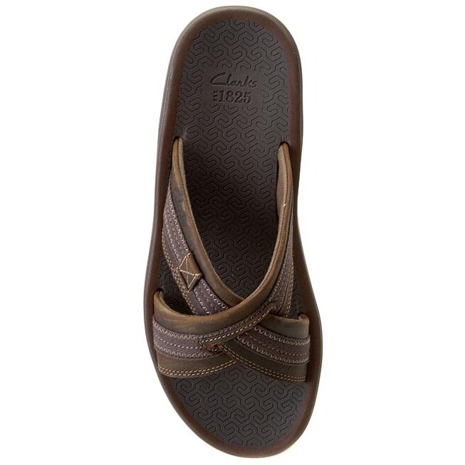 Chanclas Clarks Kernick Cross 261057597 Tan Nubuck zapatos.es